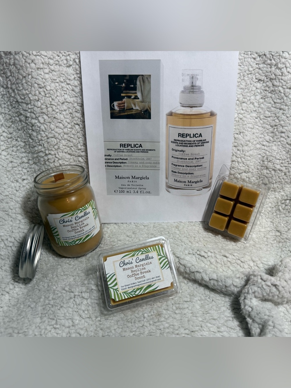 Maison Replica Coffee Break Scent Candle/Melts Bundle (type)